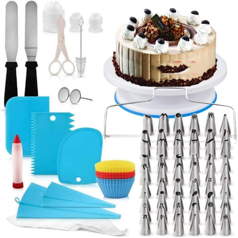 Cake Turntable Set 181 Piece Set Anti slip Turntable Mounted Mouth Baking Tool