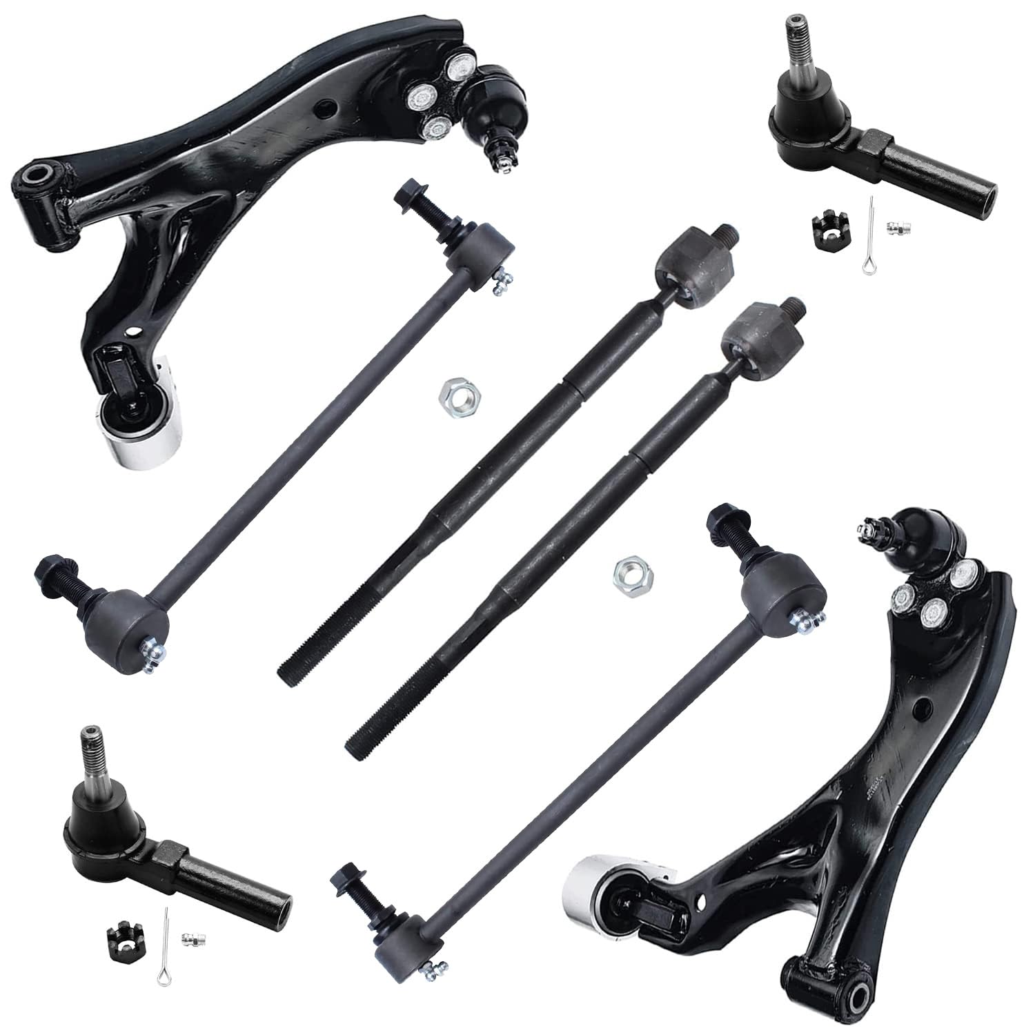 Detroit Axle - 8pc Front Suspension Kit for 2005-2007 Chevrolet Equinox