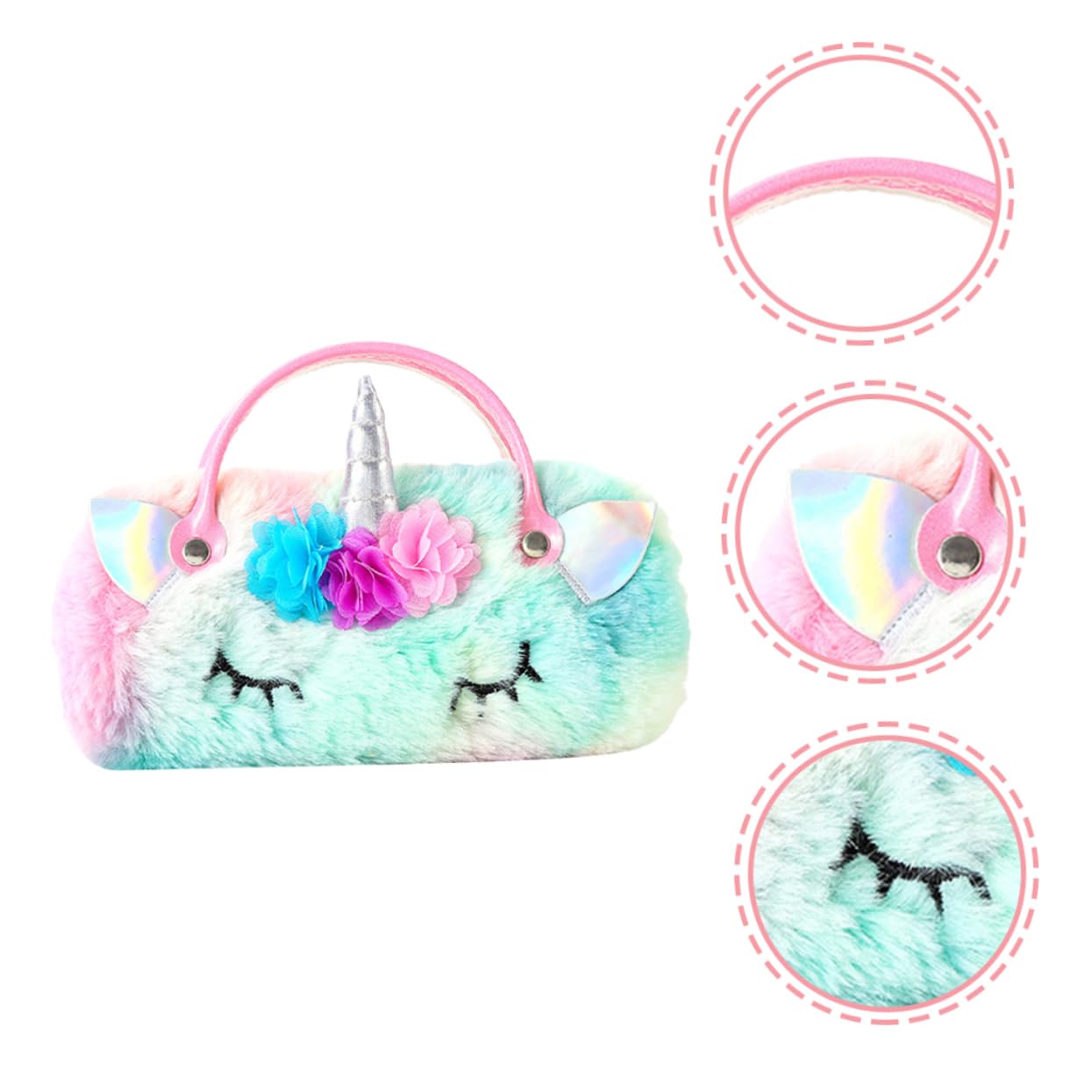 VALICLUD Tragbare Brillentasche Cartoon-brillenbeutel Aufbewahrungsbox Für Sonnenbrillen Kinderbrille Brillenetui Für Kinder Sonnenbrillen-organizer-aufbewahrung Plüsch