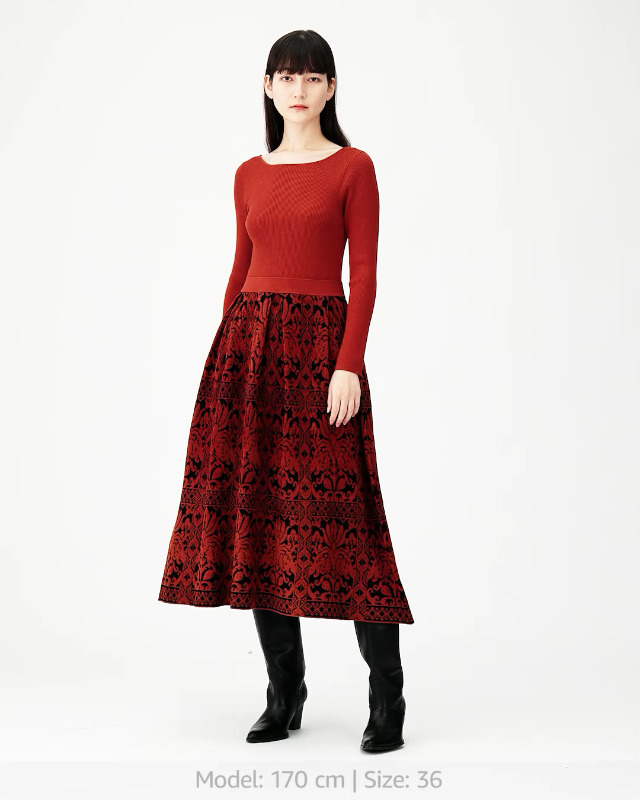 Amazon.co.jp: [グレースコンチネンタル] 2023AW ﾌﾗﾜｰﾌﾟﾘｰﾂﾆｯﾄﾜﾝﾋﾟｰｽ