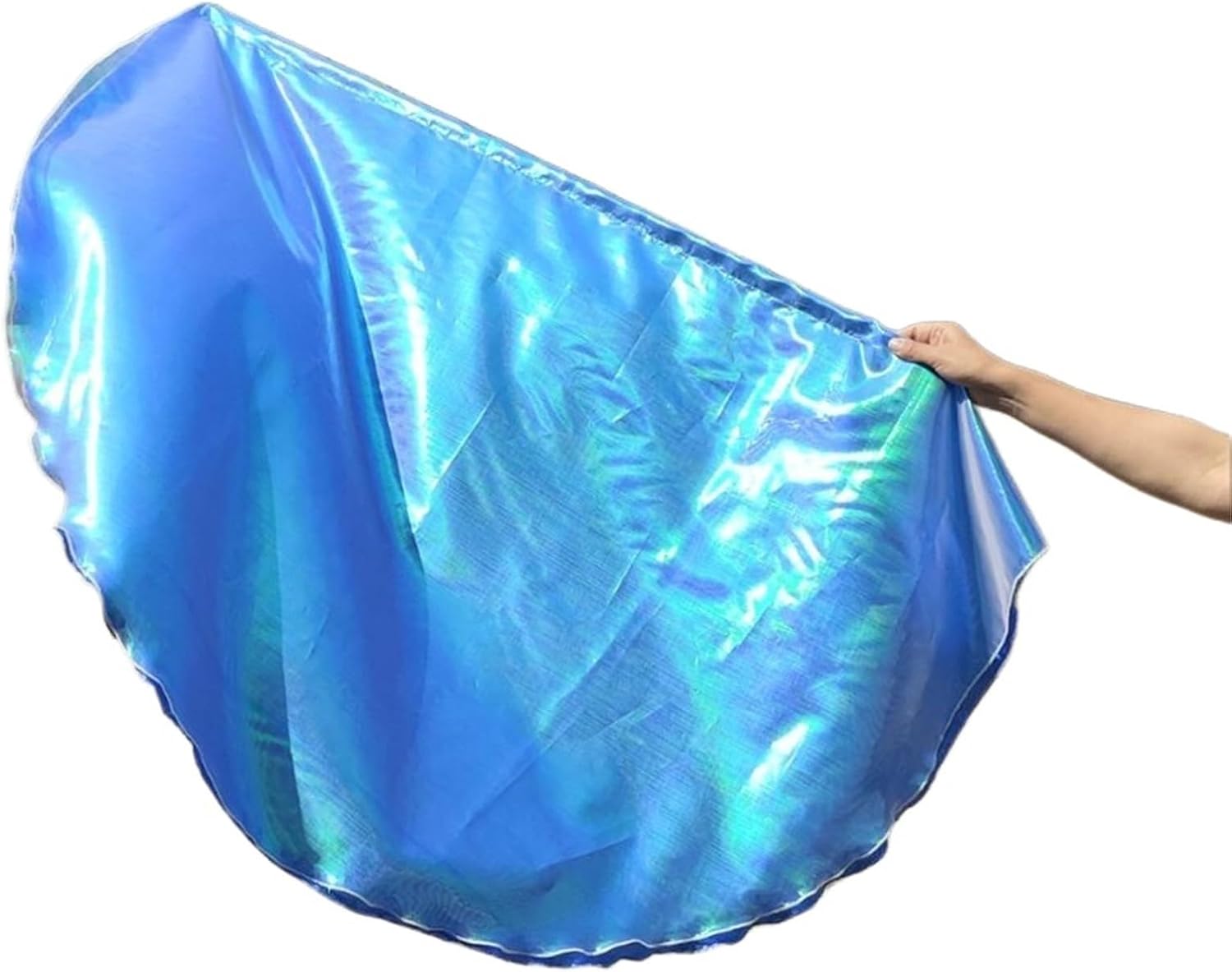 2pcs Dance Church Praise Flags With Sticks Belly Accessories Half Round Flag 120x90cm Suitable for belly dancing