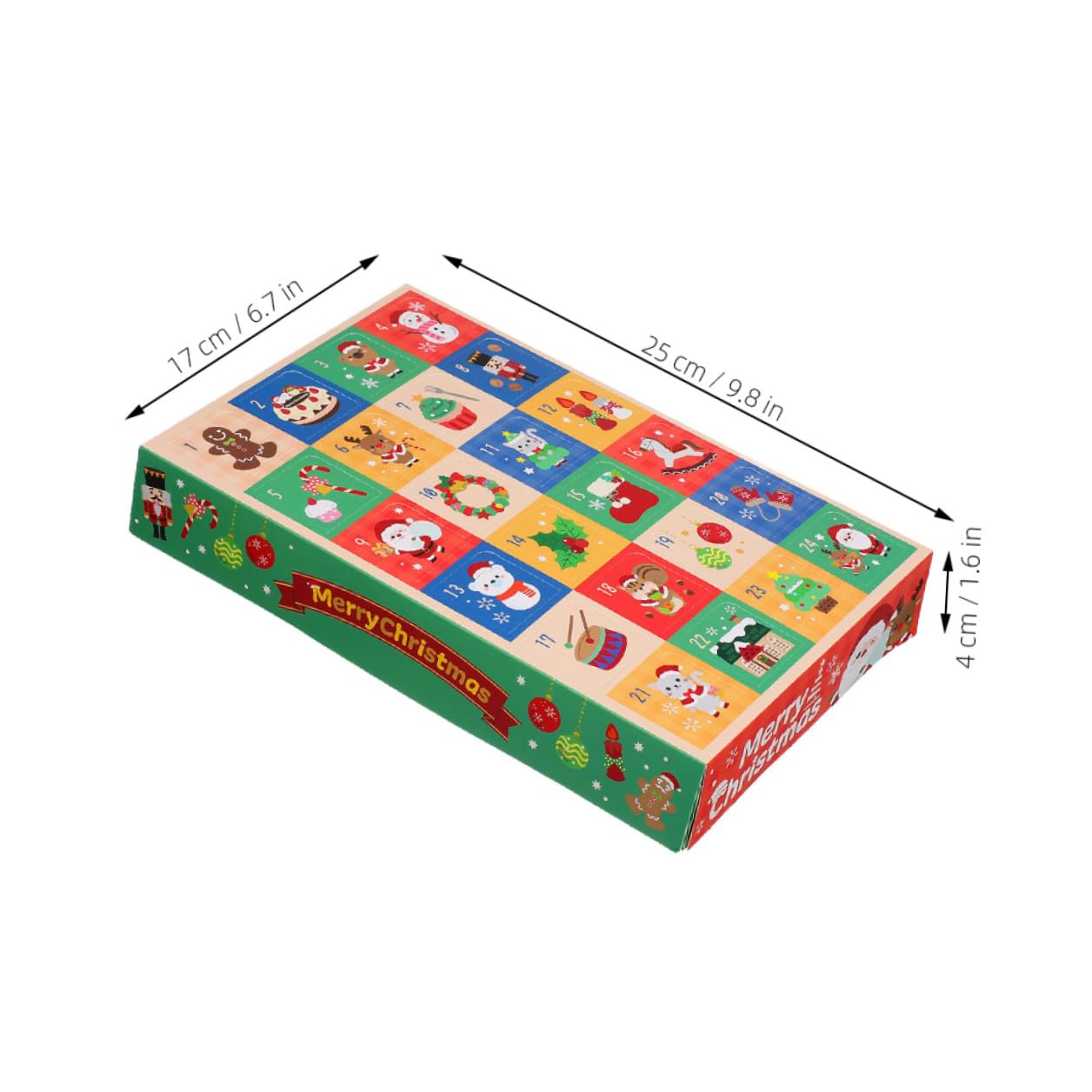DECORNIJIA Adventskalender mit 24 Fächern und 15 Geschenkboxen zum Befüllen Selbstgemacht Weihnachtskalender für Kinder und Familien Robuste Papierboxen für Weihnachtsaktivitäten