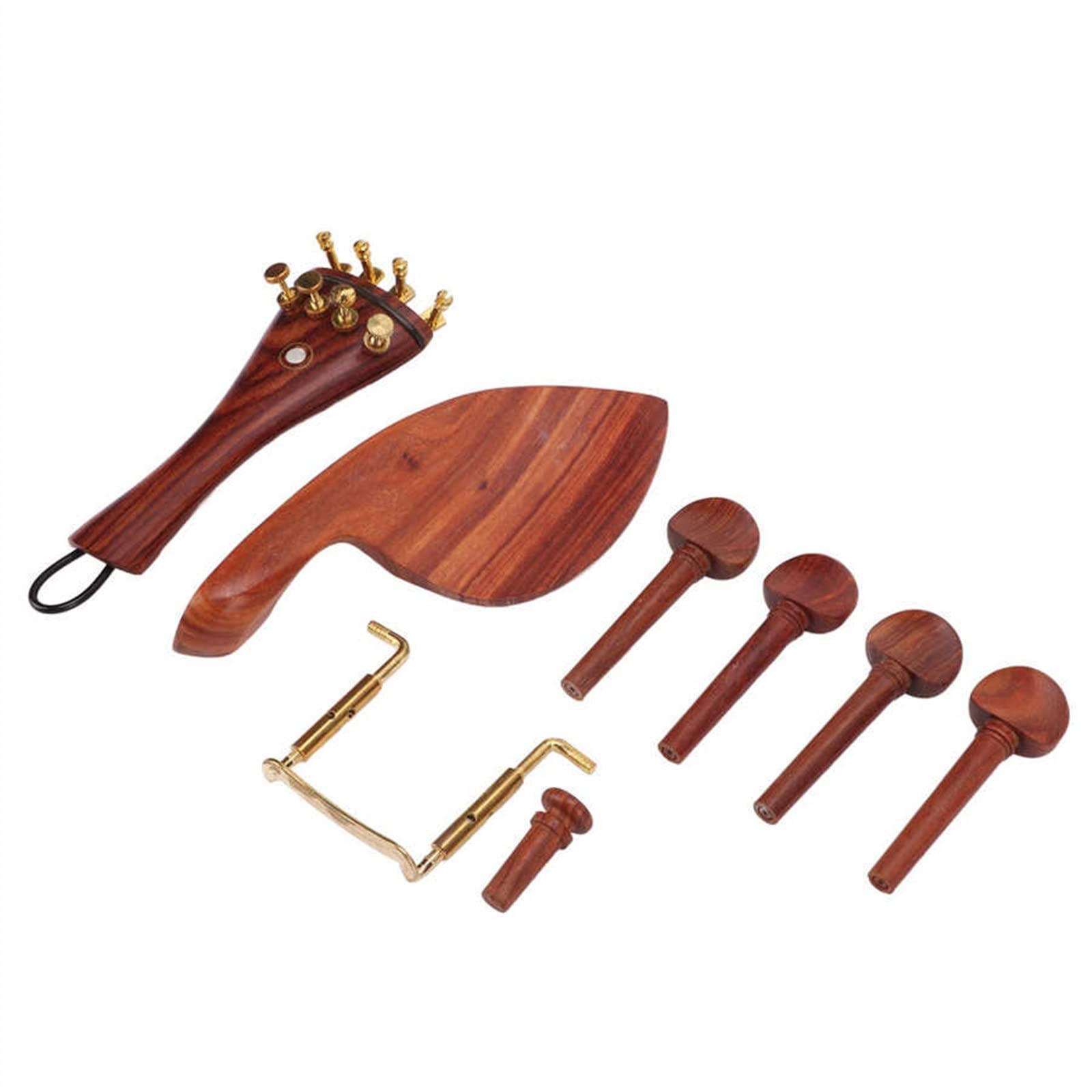 Części Zamienne do Skrzypiec 4/4 Rozmiar Akcesoria Do Naprawy Skrzypiec Jujube Wood Tailpiece Podbródek Kołek Stroikowy Przycisk Końcowy Skrzypce Części Zamienne