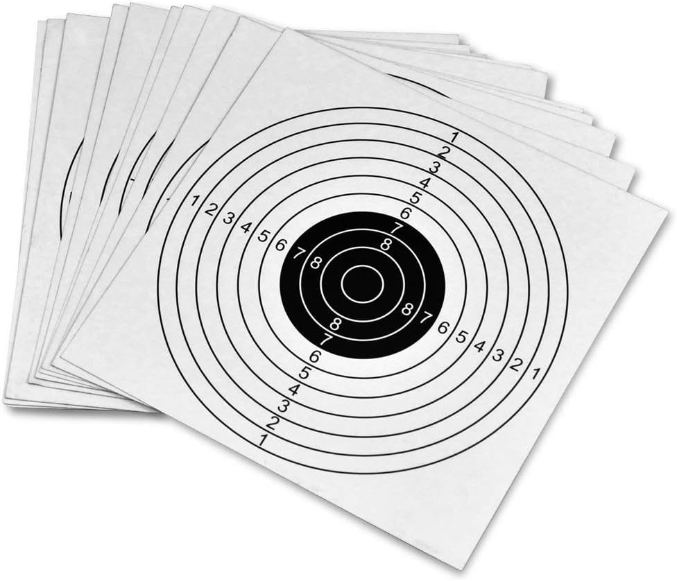 FFT 50 CARD TARGETS 14cm 200gsm AIR GUN RIFLE PISTOL SHOOTING PRACTICE