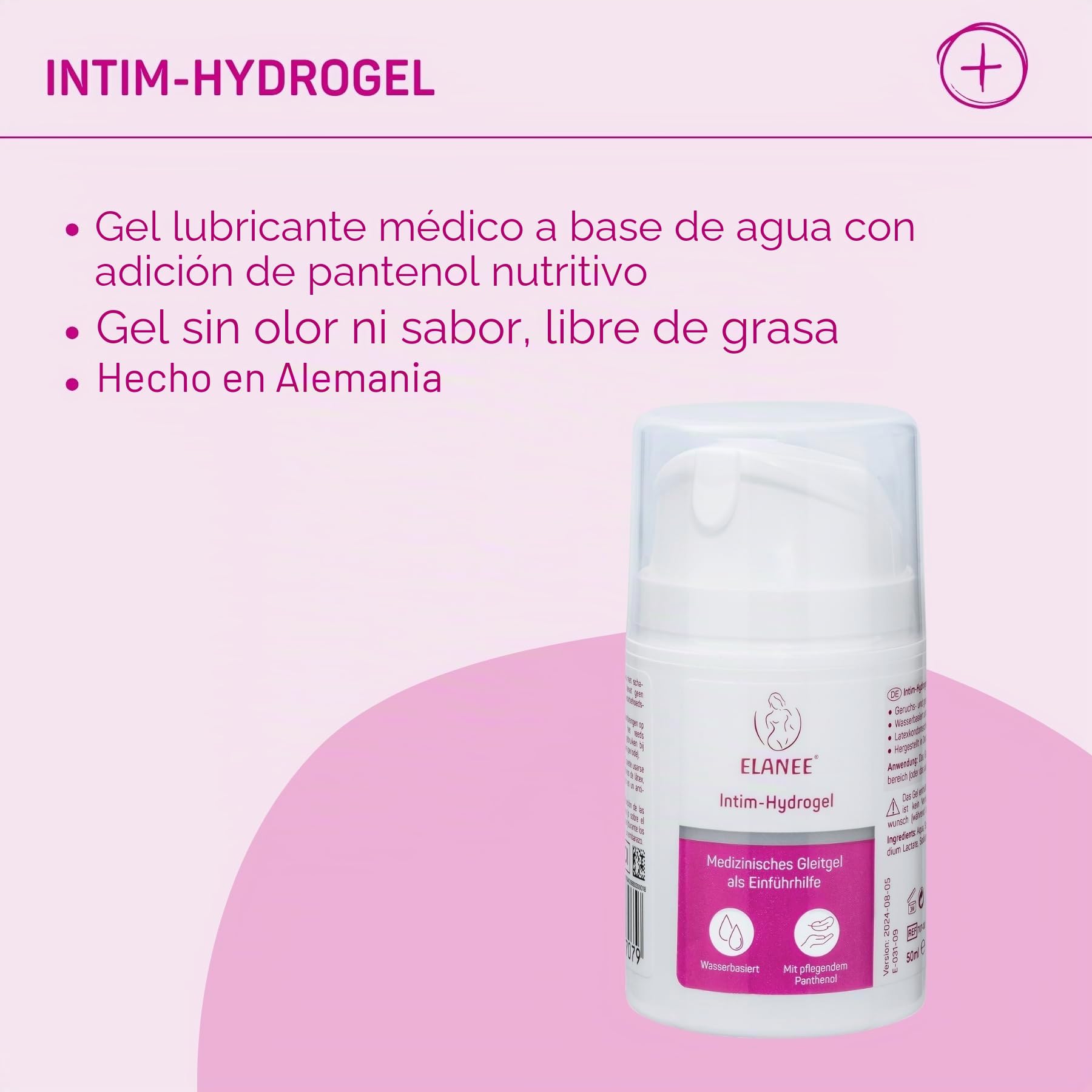 ELANEE Juego de ahorro para el suelo pélvico con conos vaginales e hidrogel | Set para un suelo pélvico fuerte con 5 conos vaginales y lubricante médico. Fabricado en Alemania