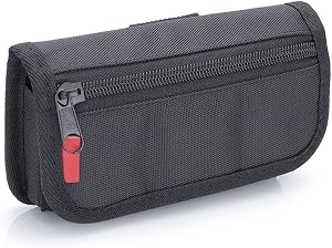 Camera Battery for Case with Card Holder Pouch for Lp-e6/ En-el15/ Np-fw50/ Np-f550/ AA Battery and Memory Card Waterproof Camera Bags for DSLR Cameras