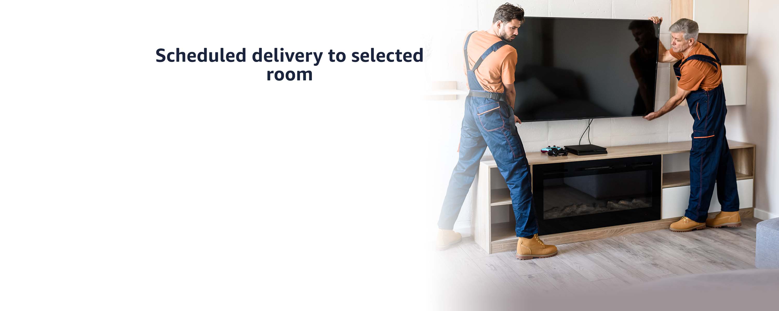 Scheduled delivery to your room of choice