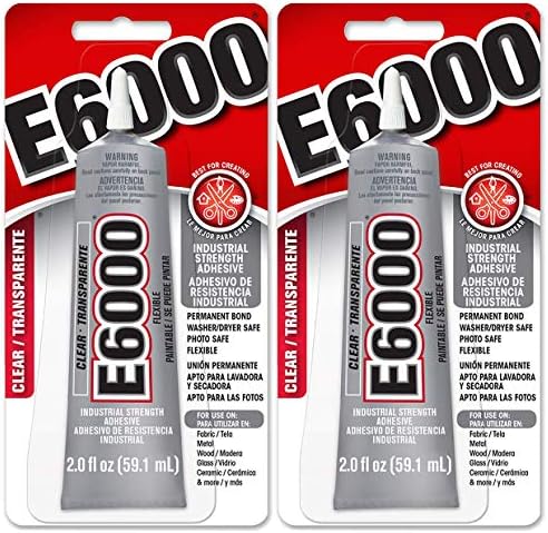 E6000 237032 Craft Sticker, 5ml Clear, Clear, 2 Pack (2-Ounce)