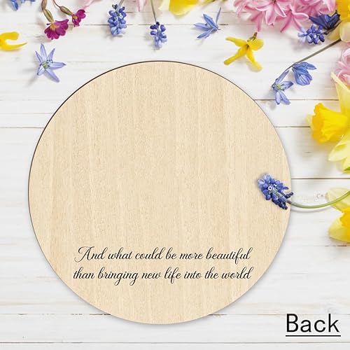 Miniatura 6 de Contador de nacimiento personalizado para estudiantes partera con 50 espacios para bebés, tablero de madera en forma de corazón (9.45 x 7.67