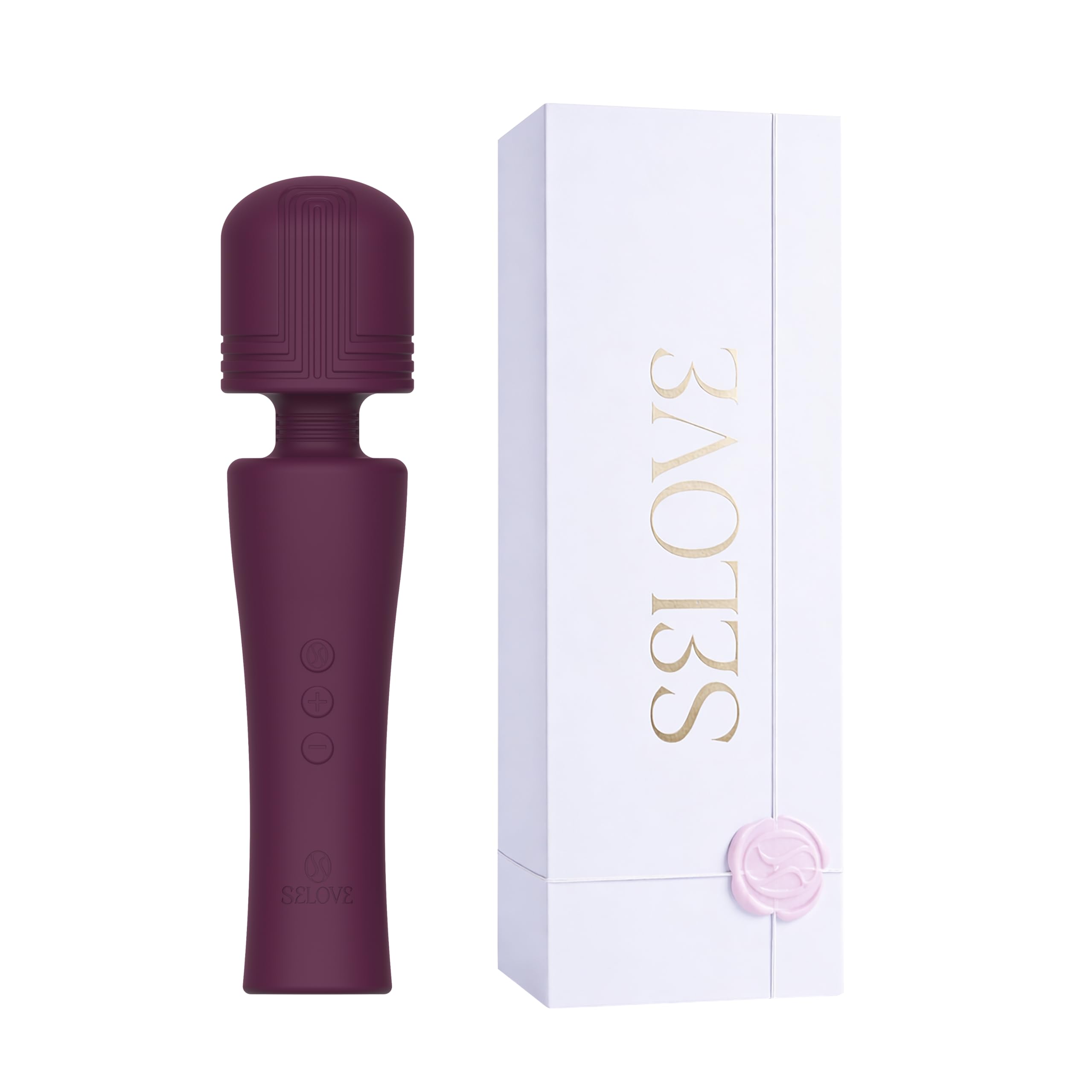 SELOVE – Wand Vibrator Potente con Vibrazioni Profonde e Risonanti, Collo Flessibile (Viola)