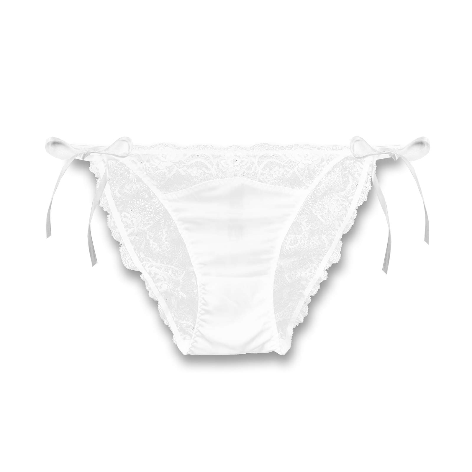 Silk Women's String Bikini Panties Sexy Ties Briefs Underpants