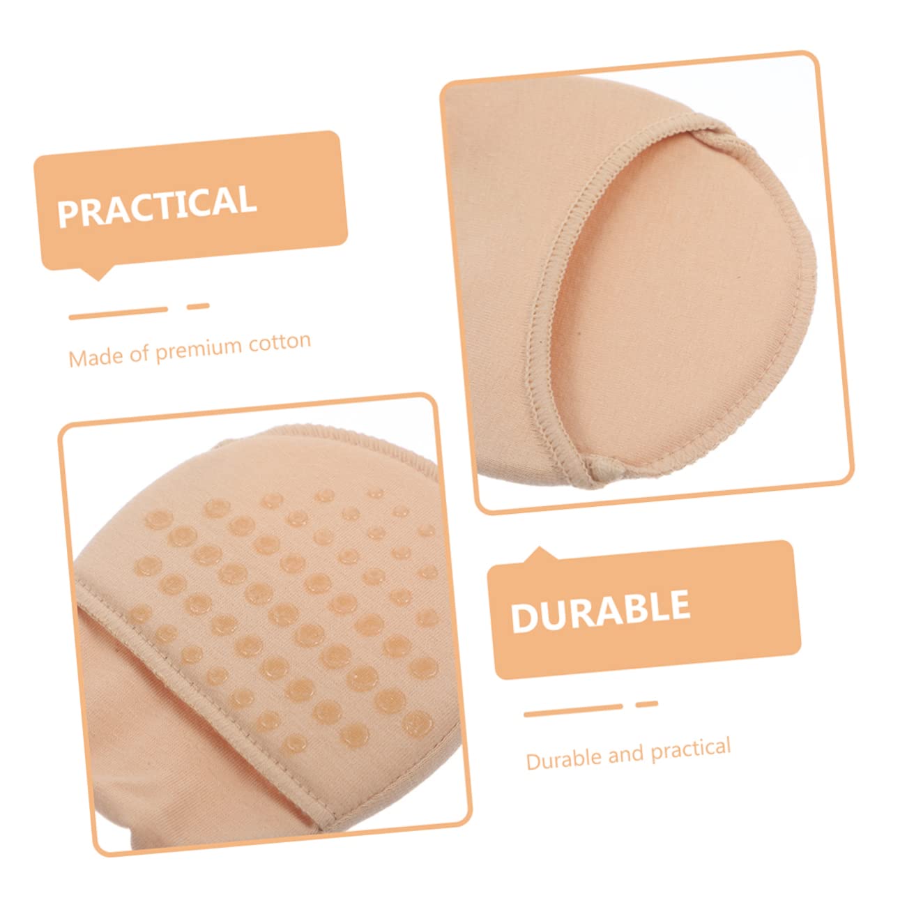 BESPORTBLE Toe Socks Women Half Socks Women for Daily Use Anti-Slip Front Foot Pad for Comfort