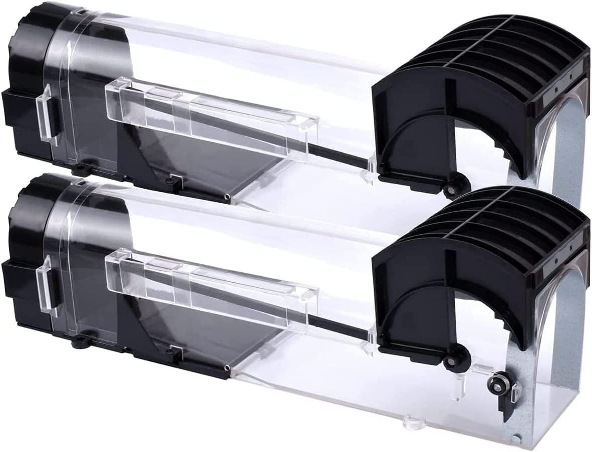 FB Small Live Animal Trap ABS Plastic Humane Smart Mouse Live Traps Easy to Set, Kids/Pets Safe, Reusable For Indoor/Outdoor Use, For Small Rodent/Voles (2 Pack),