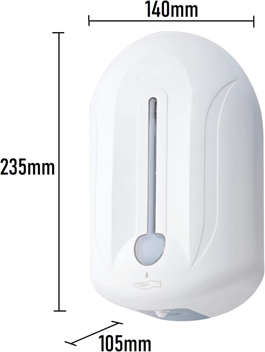 Airsenz Automatic Hand Sanitiser Dispenser/Soap Dispenser | Gel Pump, Wall Mounted, 1100ml
