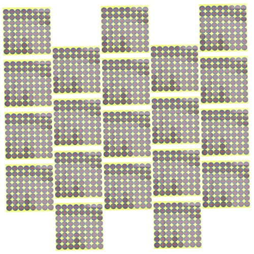 VANZACK Lot de 20 Autocollants Cibles Fluorescents en Papier Autocollant, Pastilles Adhésives Auto-adhésives, pour Tir Sportif, Marquage Et Entraînement Extérieur