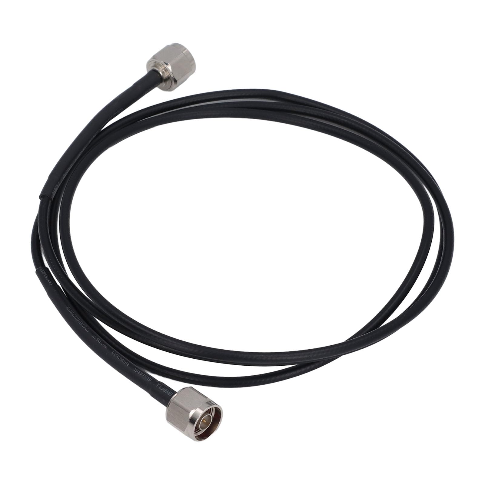 Câble d’extension coaxial N mâle vers N mâle, câble RF de type N pour connexion d’antenne, faible perte LMR200 2 m (6,56 pi) avec gaine en PVC étanche pour systèmes 50 Ohms