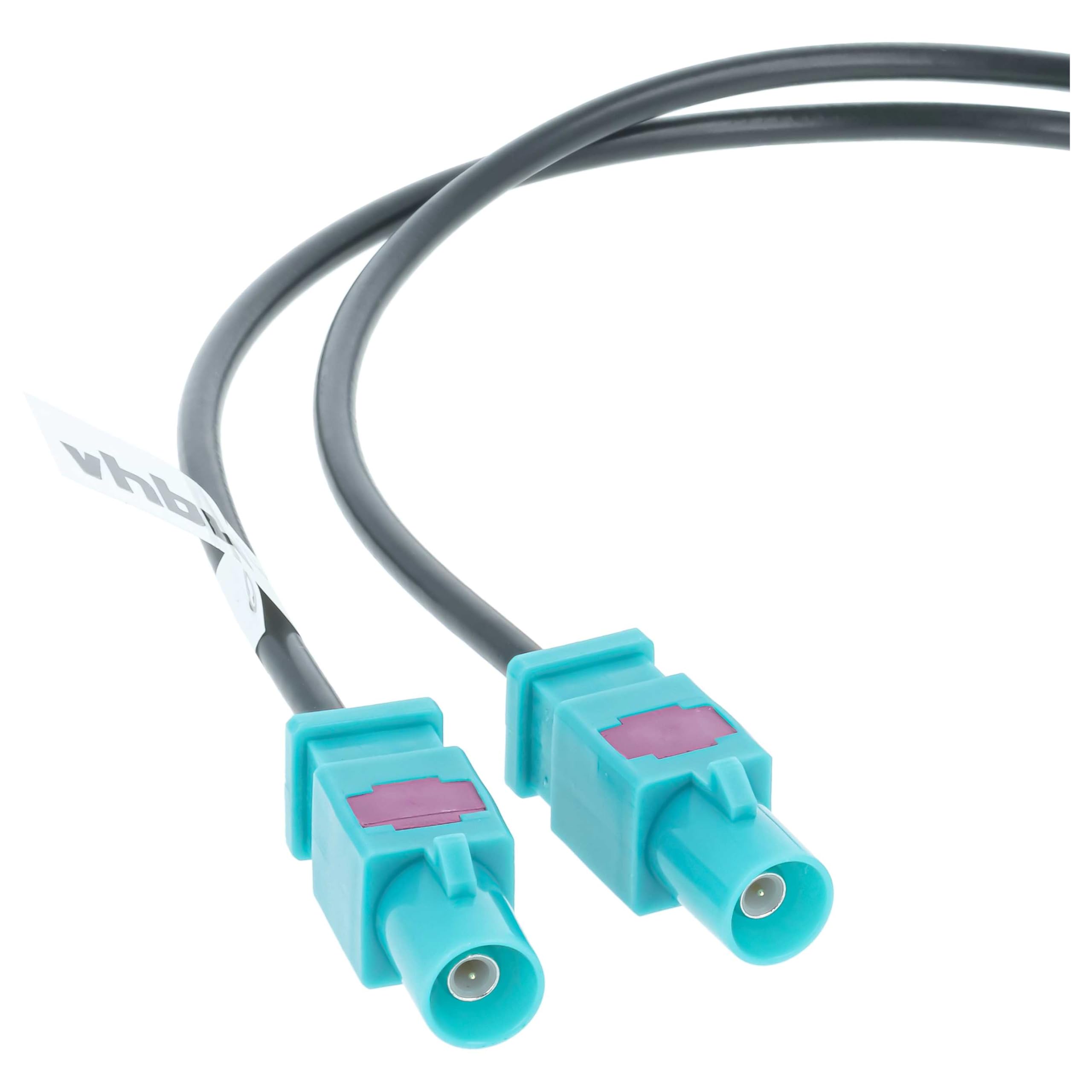 vhbw adattatore per antenna a doppio FAKRA (B) compatibile con Audi VW RNS510, RNS310, RNS 510, RNS 310 autoradio, auto - Cavo adattatore, 9 cm