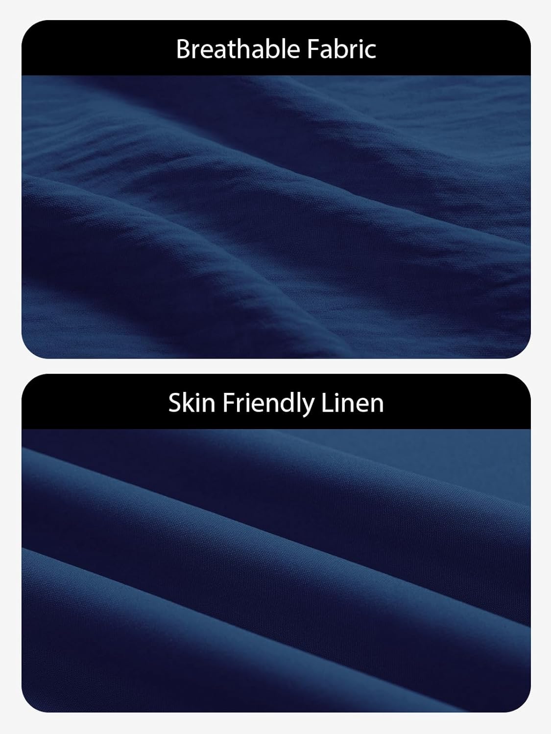 Beautife Women's Plus Size Smocked Summer Dress Casual Button Puff Sleeve Scoop Neck A-Line Beach Mini Dress - Image 6