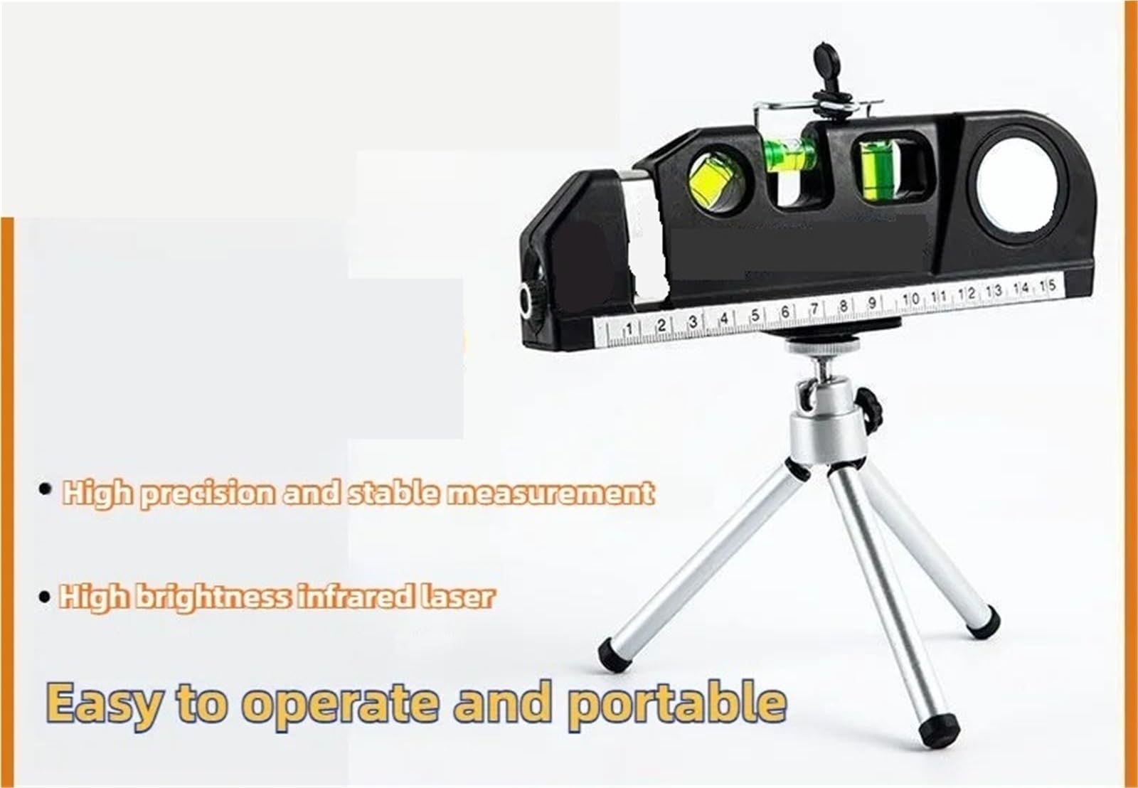 Télémètre Laser, Niveau Laser Vertical Et Horizontal, Ruban Réglable, Multifonction, Règle en Acier Standard, Lignes Transversales, Instrument De Mesure