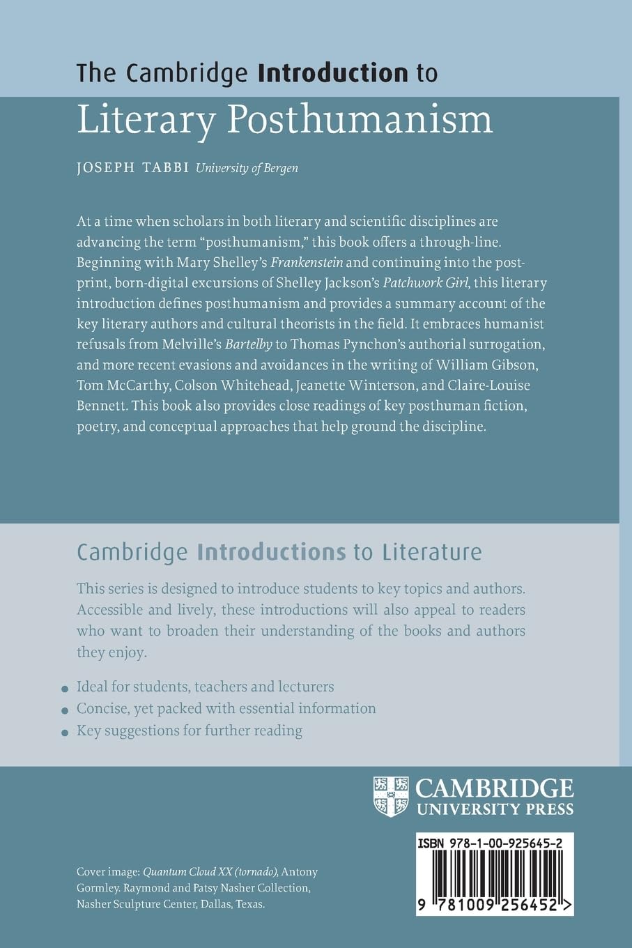The Cambridge Introduction to Literary Posthumanism