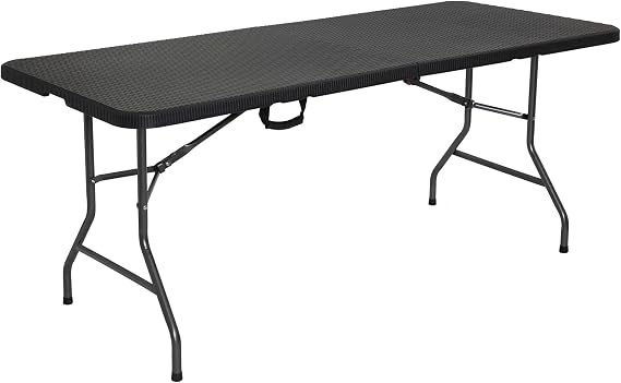 Arebos Buffet table, foldable, 182 x 74 x 74 cm, weatherproof, garden table