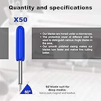 Vista 2 de 50 cuchillas de repuesto de punta profunda compatibles con Explore Air/Air 2/Air 3/, cuchilla de corte compatible con máquinas Maker/Maker