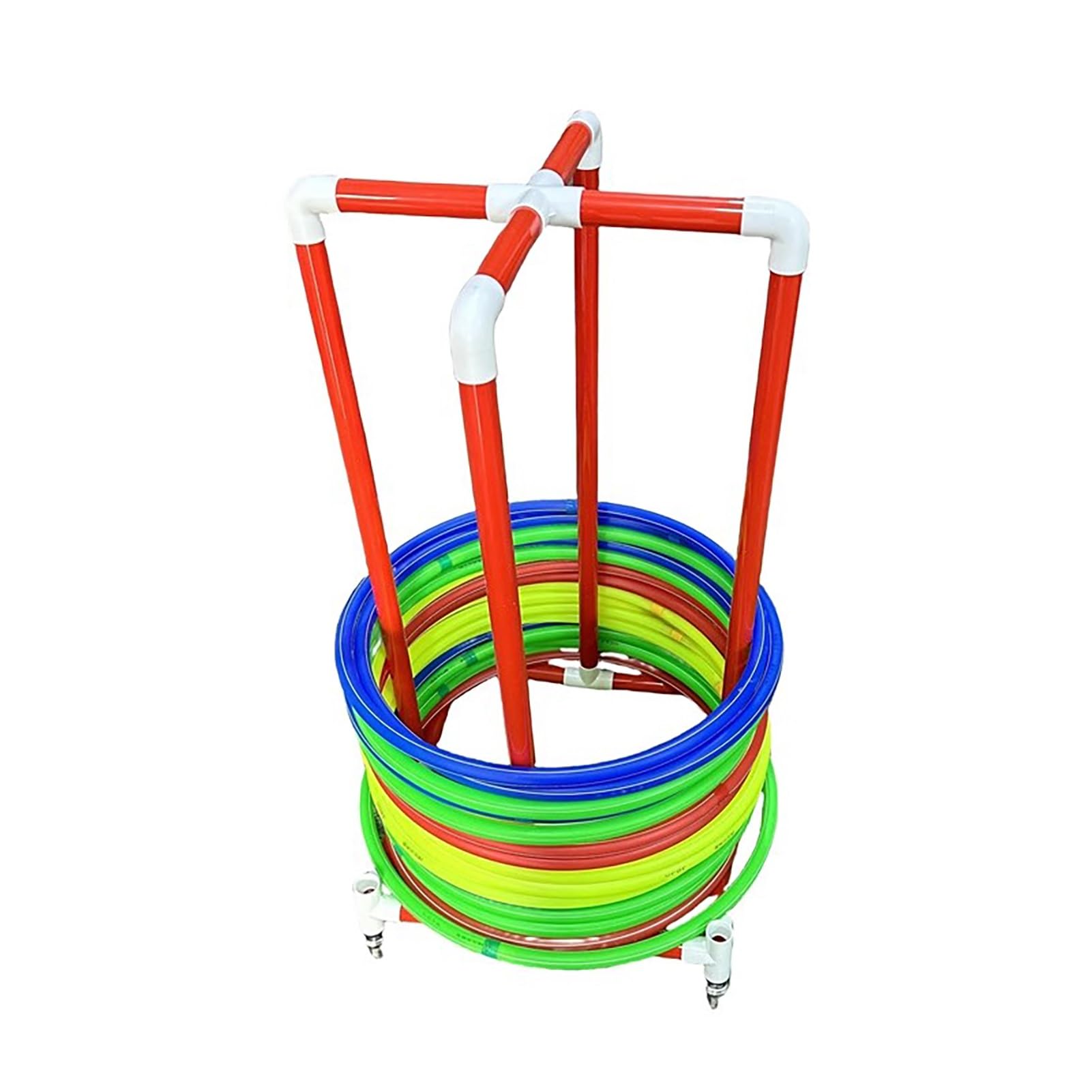 Przenośny uchwyt na pierścień do ćwiczeń, łatwy w montażu stojak ekspozycyjny na obręcz fitness, idealny do zajęć PE i treningów domowych, 45 cm do treningu siłowego i koordynacyjnego