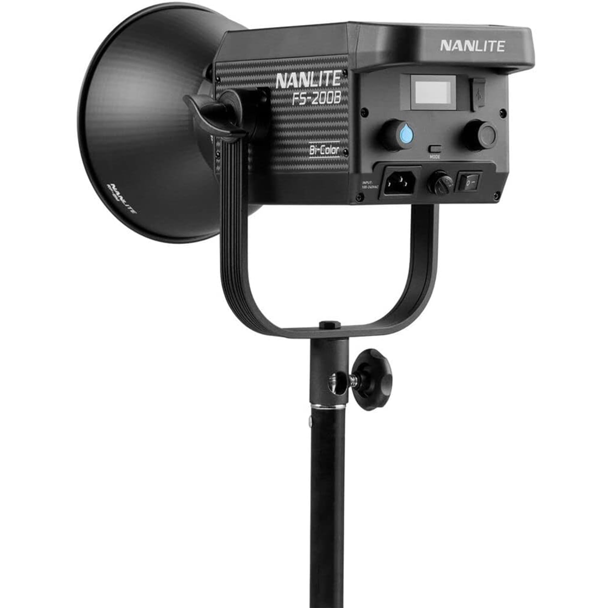 Nanlite FS-200B Foco de estudio bicolor, 2700K-6500K, Bluetooth, 2.4G, soporte Bowens para fotografía, videografía y transmisión en vivo