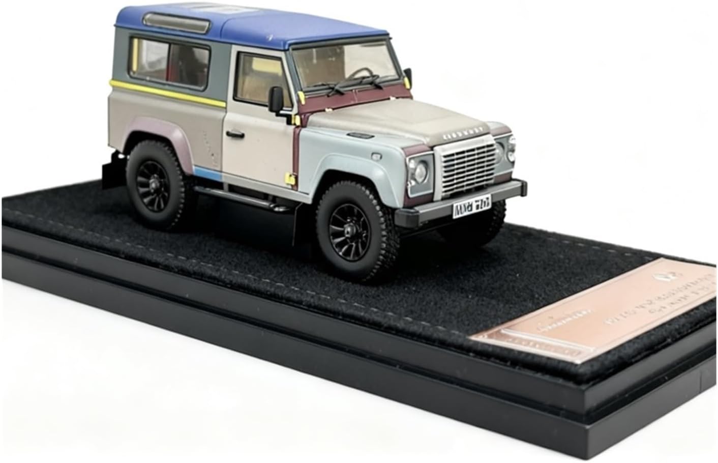 Model Toy Car 1:43 for Land Rover Defender 90 Paul Smiths Metal Off-Road SUV Toy Car Diecast Vehicle Collection Gift