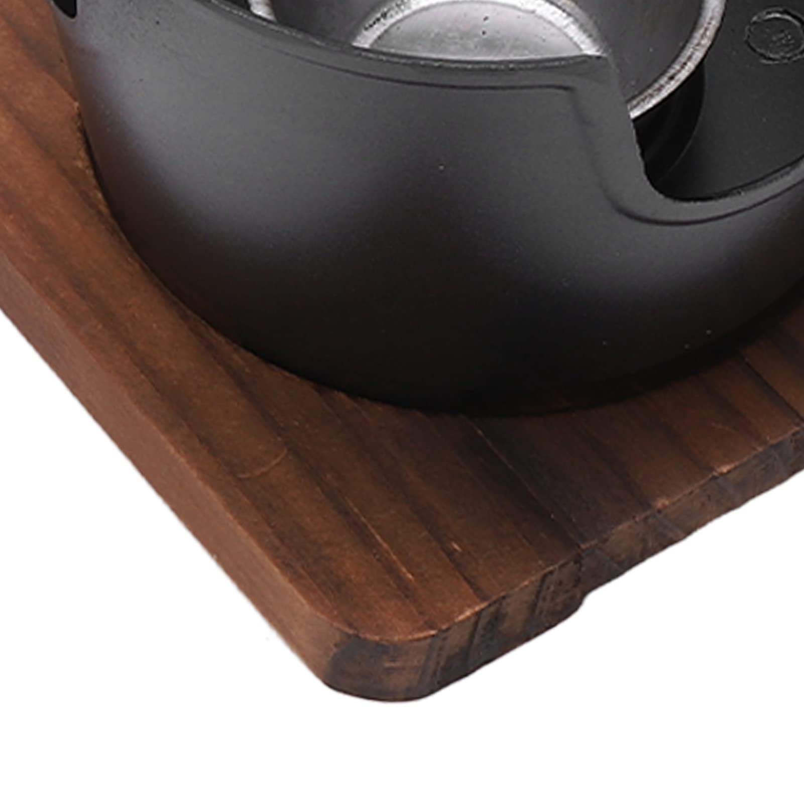 Mini Griglia a Carbone, Piccola Griglia Portatile Hibachi da 7 Pollici con Base in Legno, Griglia Yakiniku Giapponese Coreana da Tavolo BBQ Smoker Grill per Camper, Campeggio, Viaggio, Patio, Cortile