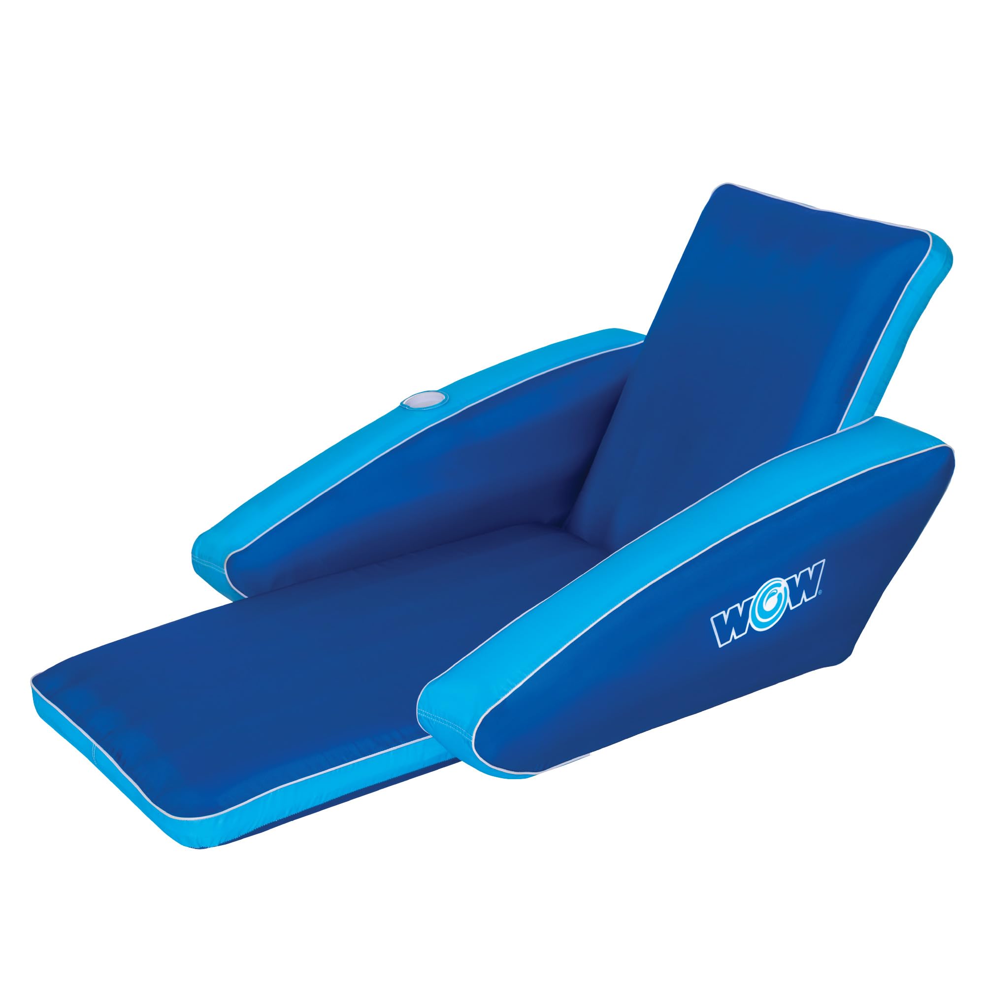 WOW Sports - Inflatable Pool Party Lounge - Single Salon Lounge Chair - Summer Accessory for Kids & Adults