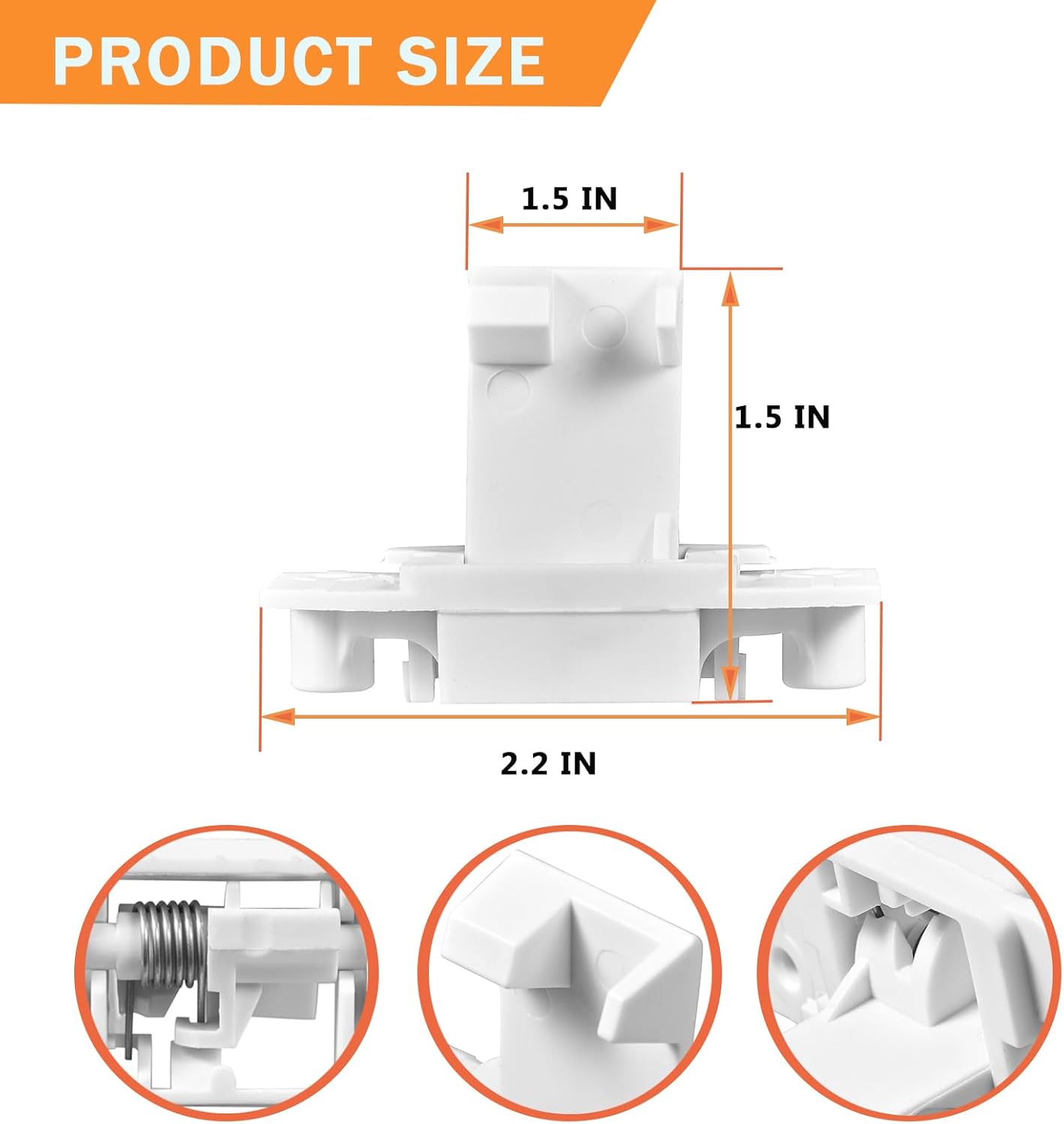 Dimensions of the WH02X24399 Washer Lid Lock Striker