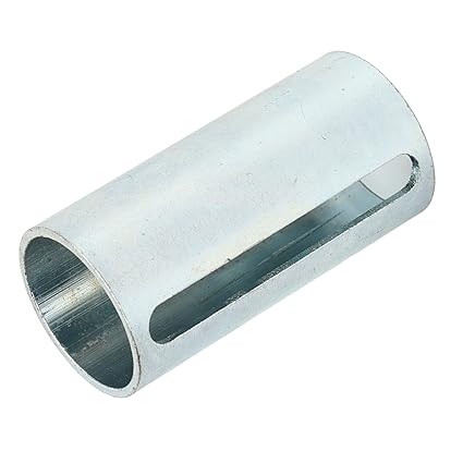 Ketsicart Pulley Bore Reducer Bushing Sheave, Rustproof Abrasion Resistant Anti Deformation 1in to 1 1/8in 1/4in Crank Shaft Sleeve Adapter with Key for Pulleys (Type B Partially Closed)