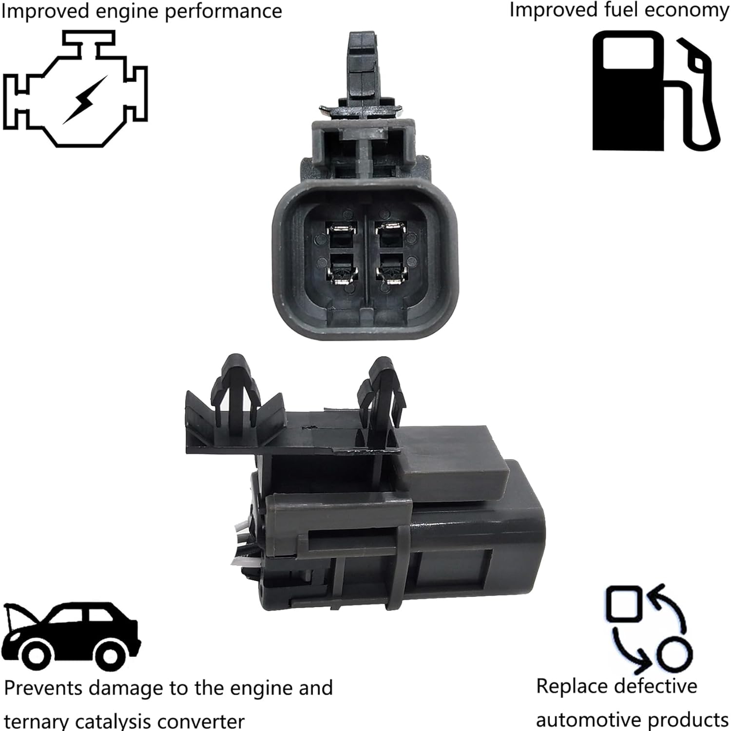 Dropwater Rear Downstream O2 Oxygen Sensor Compatible with Nissan 2000-1996 Pathfinder 3.3L,2003-1999 Frontier Auto Trans 3.3L,Replaces#234-4704 75-2700 SG295