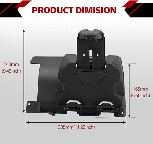 Miniatura 7 de A & UTV PRO Defender - Soporte para tablet para dispositivo eléctrico, soporte para teléfono con caja de almacenamiento, bandeja organizadora para