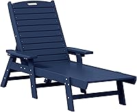 Vista 3 de WestinTrends Malibu Poly - Tumbona reclinable azul marino