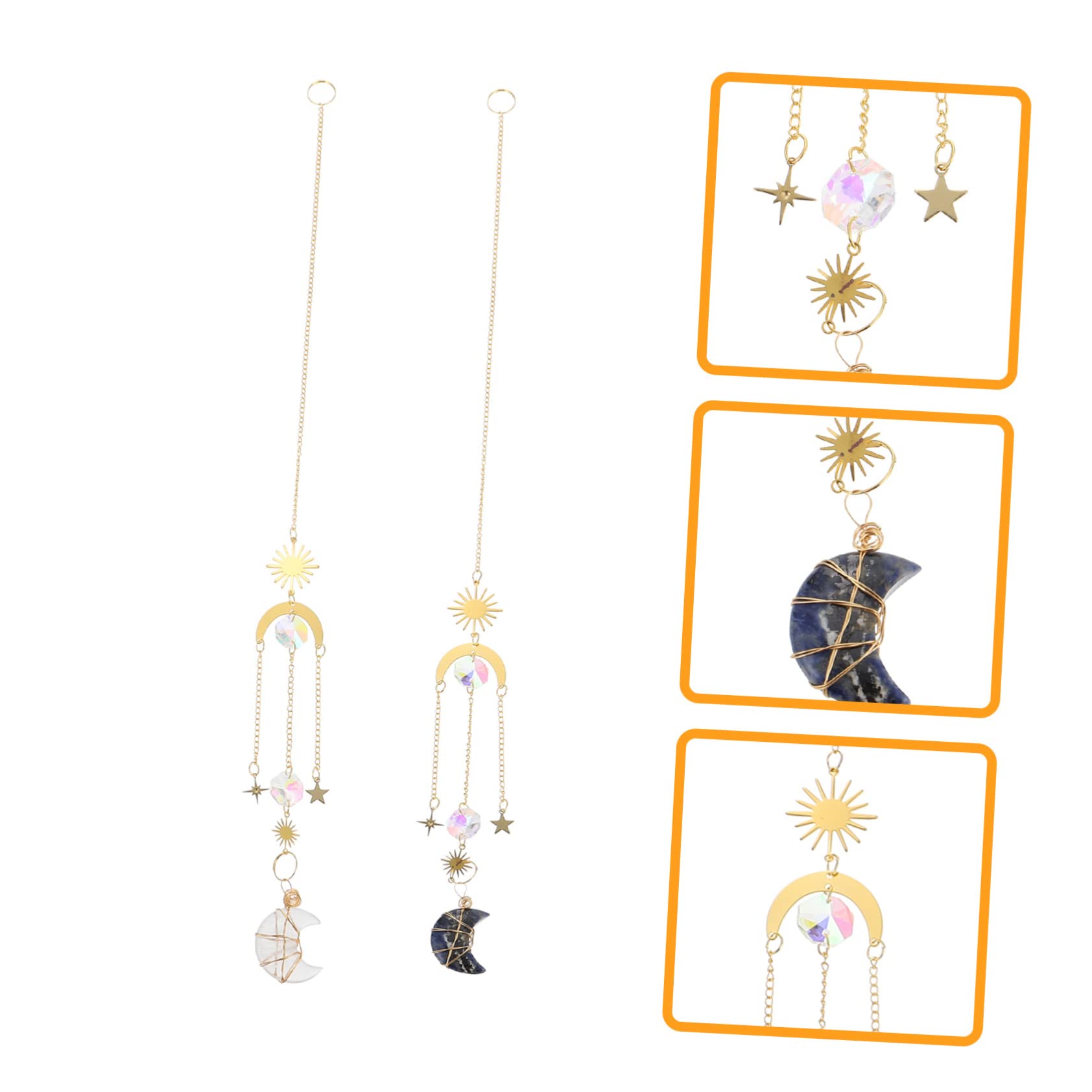DOITOOL 5sets Mond Lampe Kit Geburten S Decke Fan Kette Decor Home Decor Hängen 2 Stücke * 5