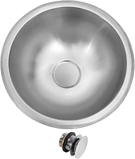 LQS Stainless Steel Round RV Sink, 13