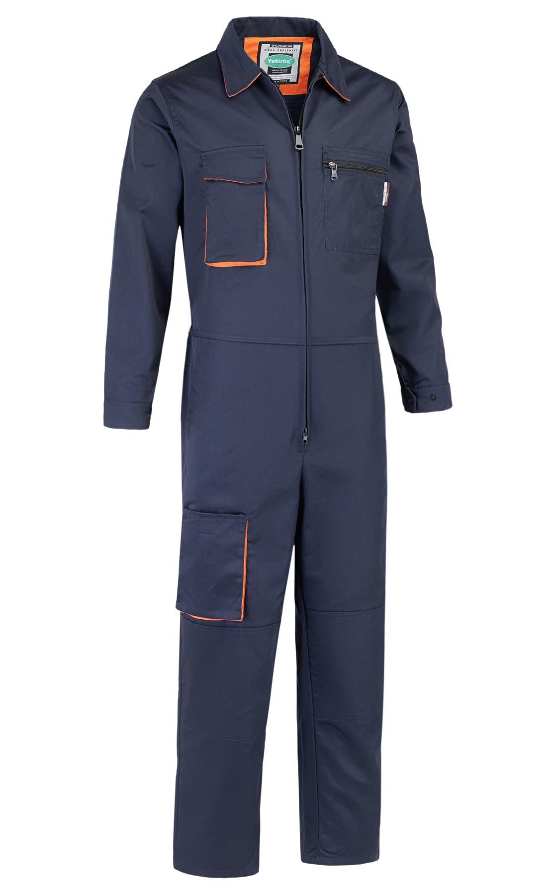 Jkroling męski strój roboczy kombinezon boilersuit kombinezon z wieloma kieszeniami, wytrzymała bawełna poliestrowa ogólnie ochronne spodnie mechanika kostium kotła