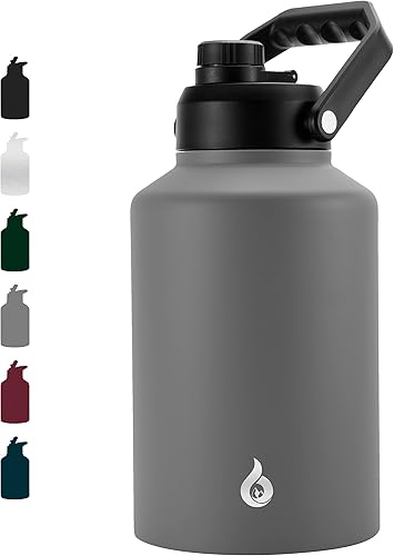 Miniatura 35 de BJPKPK Botellas de Agua Aisladas, Aptas para Lavavajillas, Botella de Agua de 18 oz con Asa, A Prueba de Fugas, Sin BPA, Termos Térmicos, Jarra de