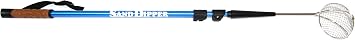 Sand Dipper Full Size Beach Scoop Shovel & Sifter Tool for Beachcombing Adjustable Sea Glass, Shell, Shark Tooth Sifter for the Beach Can Be Used as a Walking or Hiking Stick Too Blue, 4 Basket