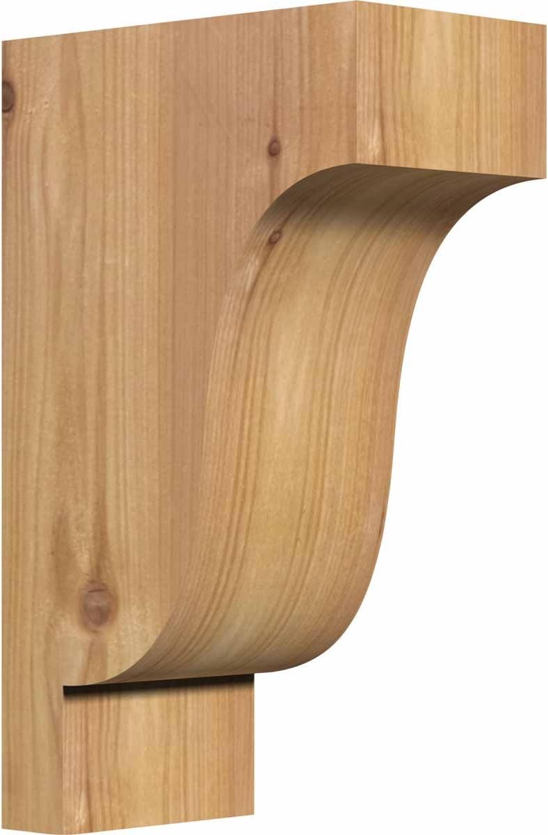 Ekena Millwork COR04X06X10NEW00SWR 3 1/2W x 6D x 10H Newport Smooth Corbel, Western Red Cedar