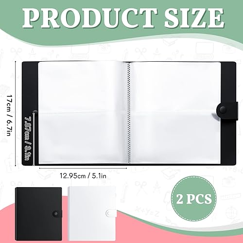 Miniatura 2 de 2 unidades de tarjetas de índice de plástico transparente, organizador de tarjetas de índice, organizador de tarjetas de índice con divisor para