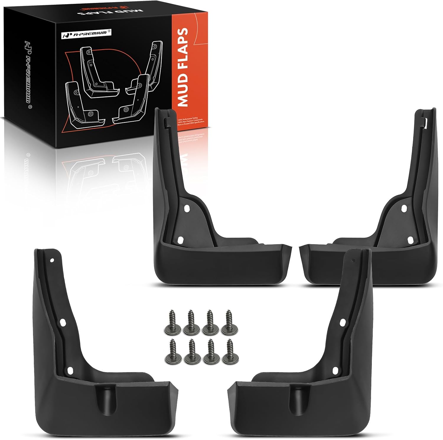 A-Premium Set of 4PCS Mud Flaps Splash Guards Mudguards Mudflaps with Hardware Kits Accessory Compatible with Hyundai Sonata 2024, Not for N Line Model, Front and Rear (Driver & Passenger Side)
