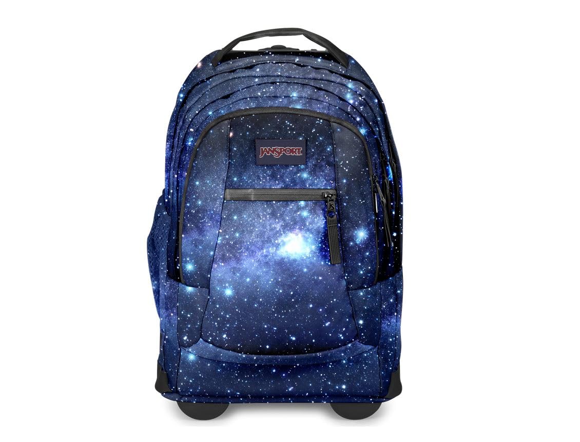 JanSport Driver 8 Rolling Backpack - Wheeled Travel Bag with 15-Inch Laptop Sleeve, One Size, Stellar Starfield