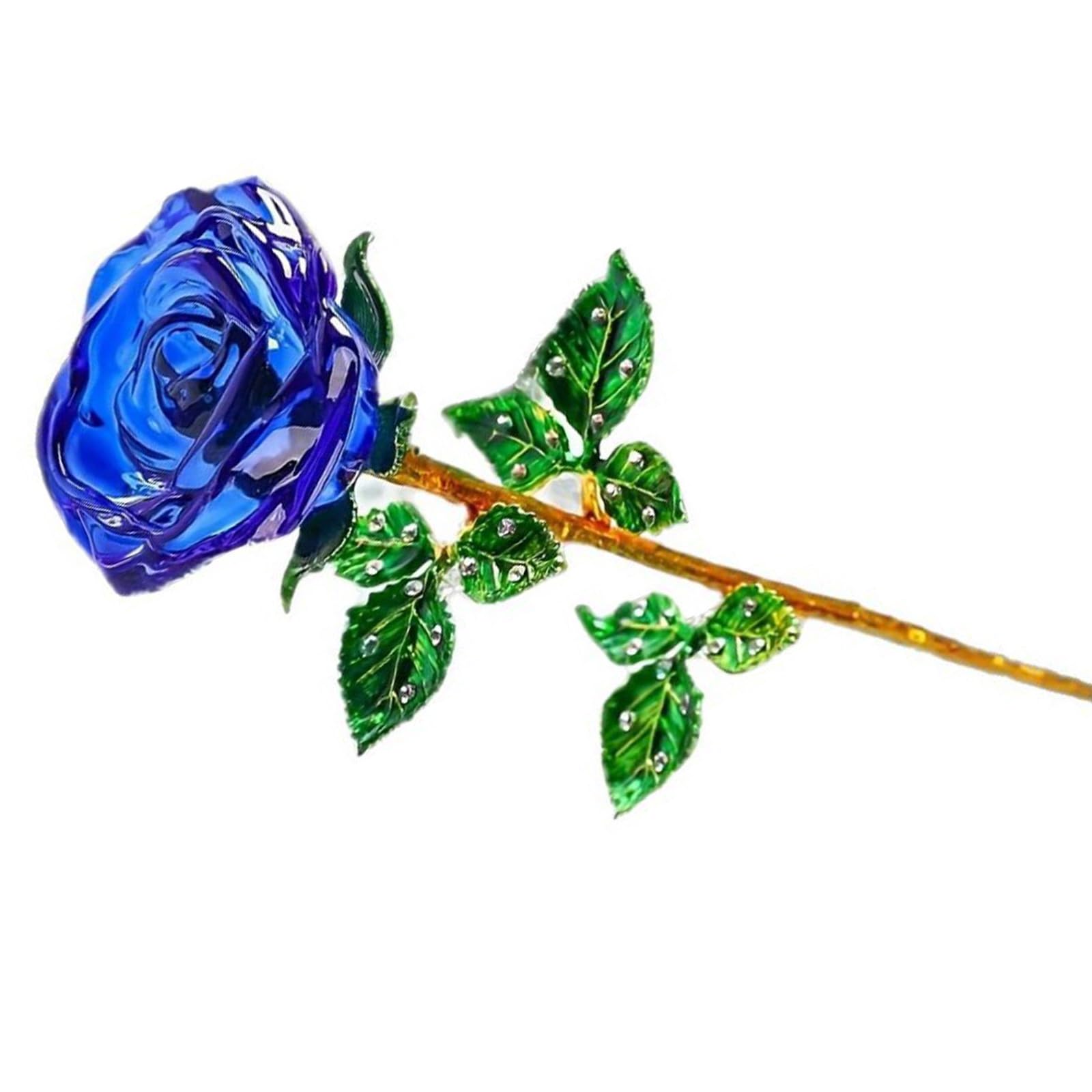ZEPFJHE Glass Flower Rose As Anniversary and Party Ornament, Multiple Color Options Never Wilted Rose