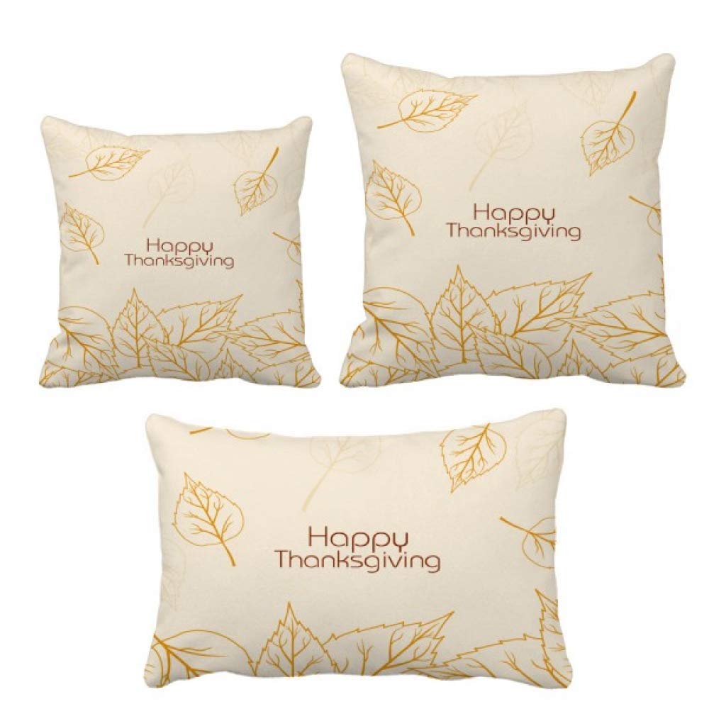 Coussins de Thanksgiving ensemble avec insert pour décor de sofa et accueil