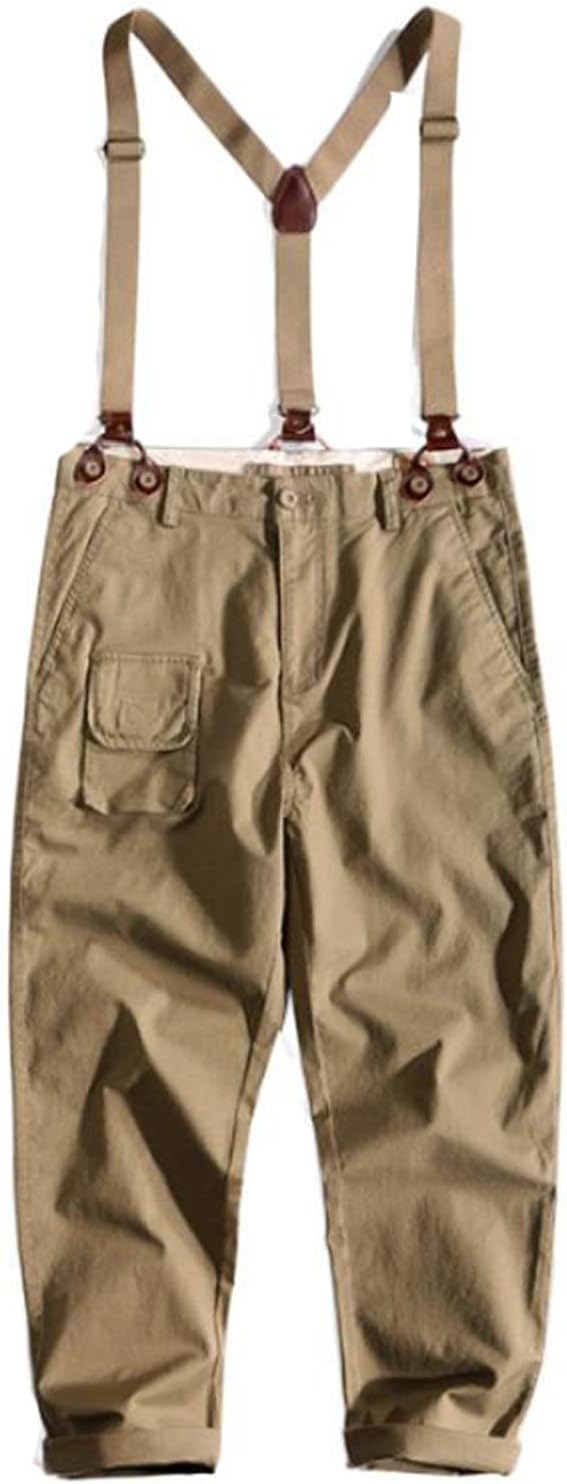 Men's Autumn Casual Overalls Straight Leg Loose