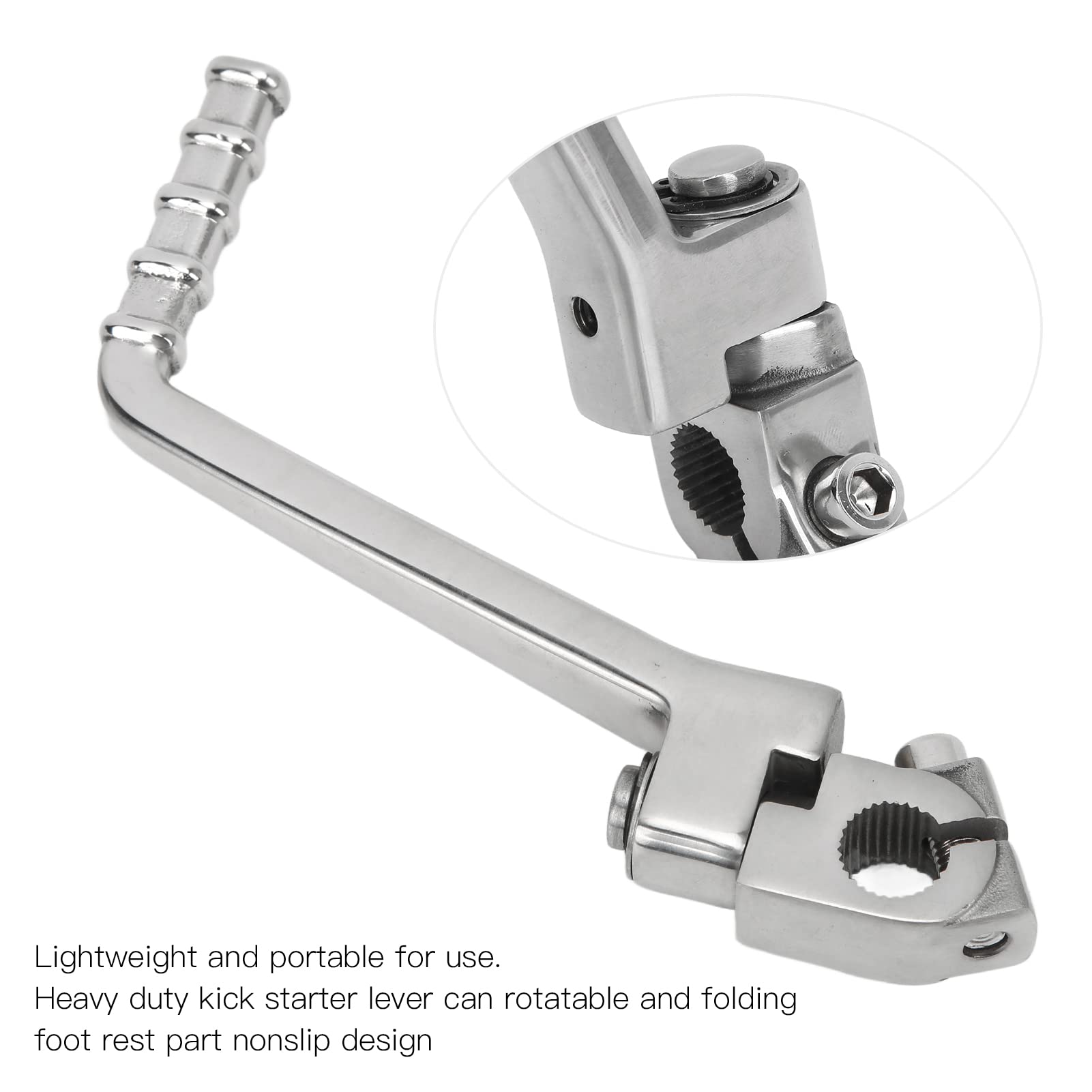 KIMISS Leva di Avviamento Pieghevole - Starter 15mm per Moto Pit PRO in Lega di Acciaio Durevole