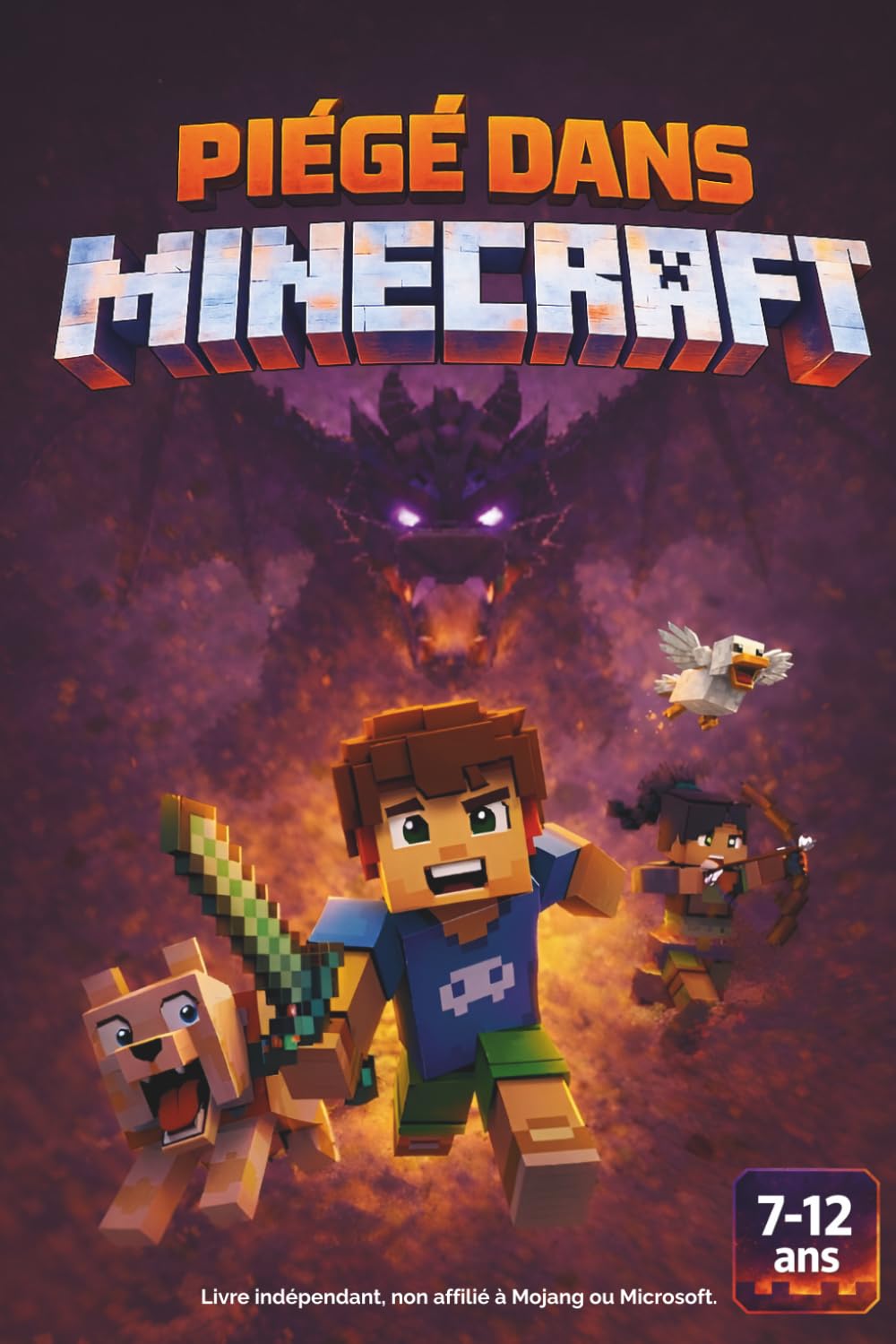 PIÉGÉ DANS MINECRAFT: Le Dernier Portail – Livre jeunesse illustré 7-12 ans | Roman jeux vidéo enfants | Aventure, science-fiction, mystère | Idée cadeau garçons filles